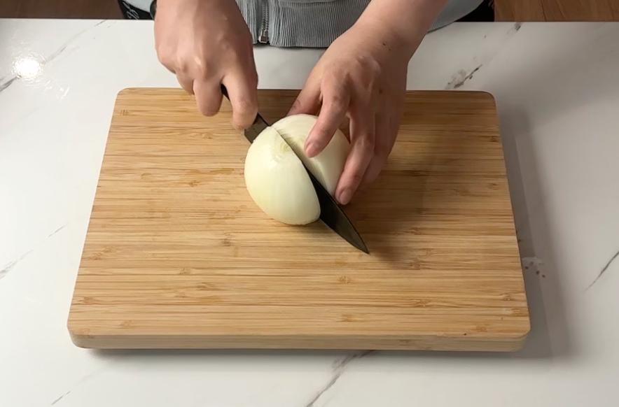 onion cut into half