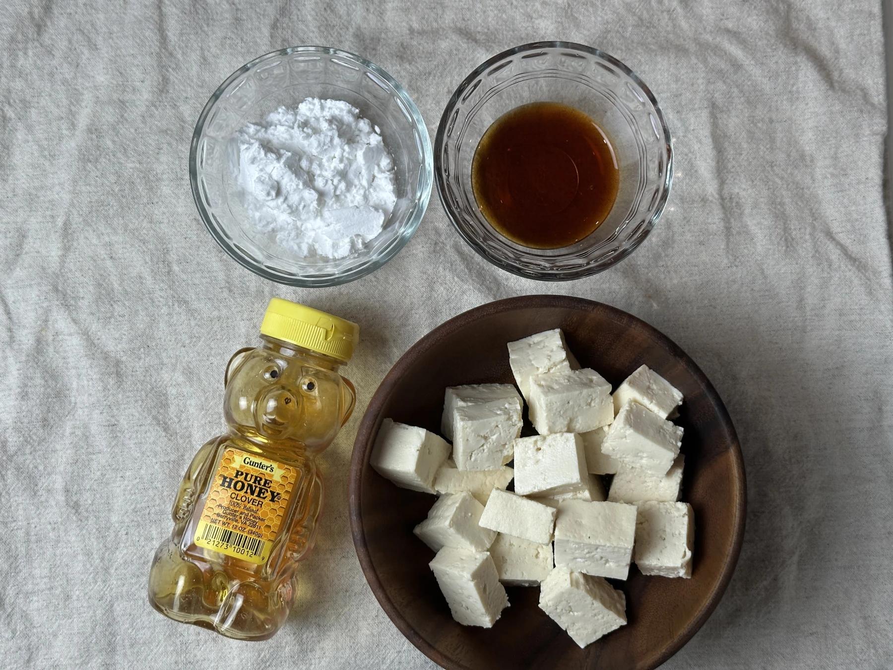 ingredients for fried tofu