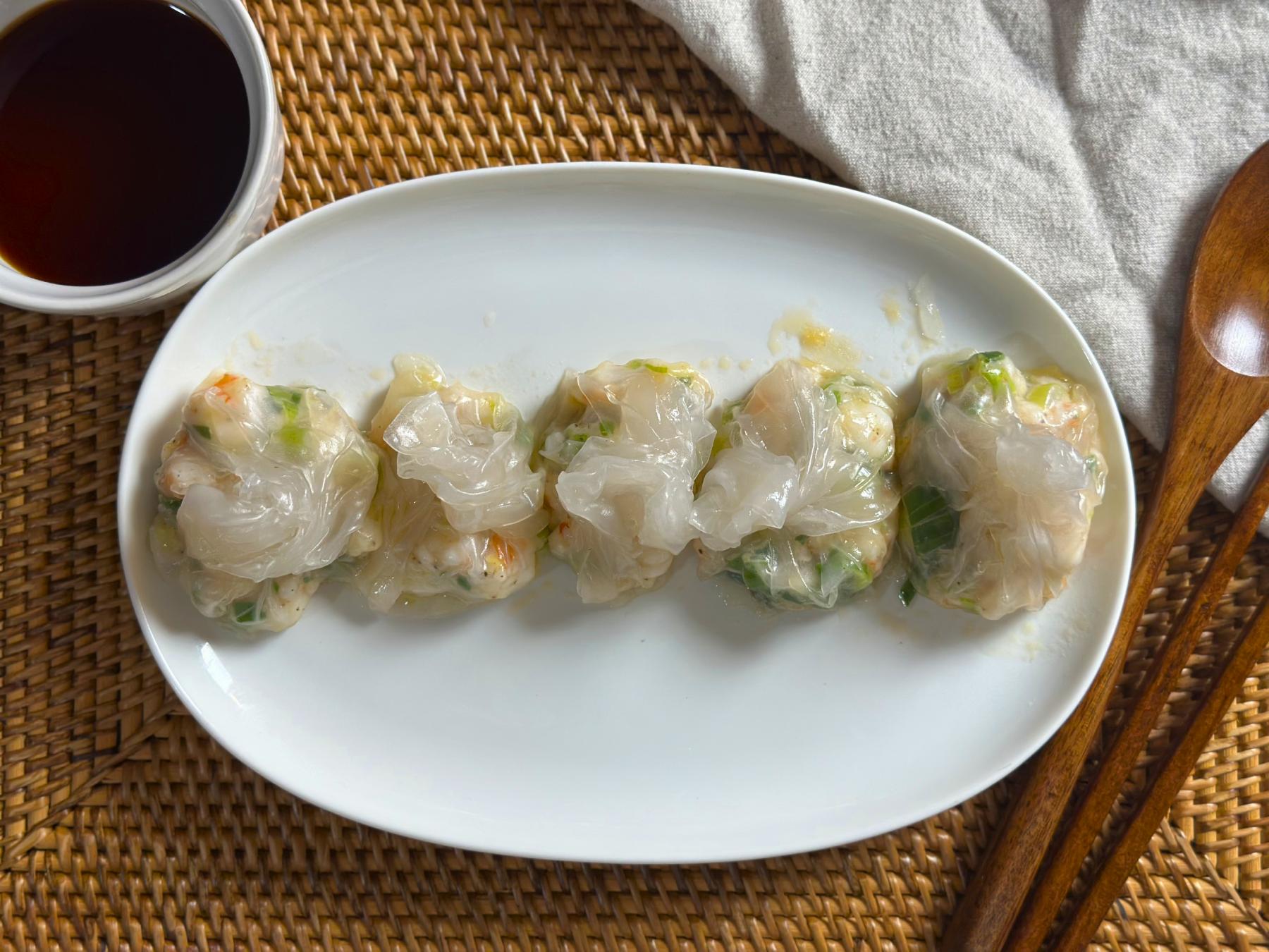 rice paper shrimp dim sum