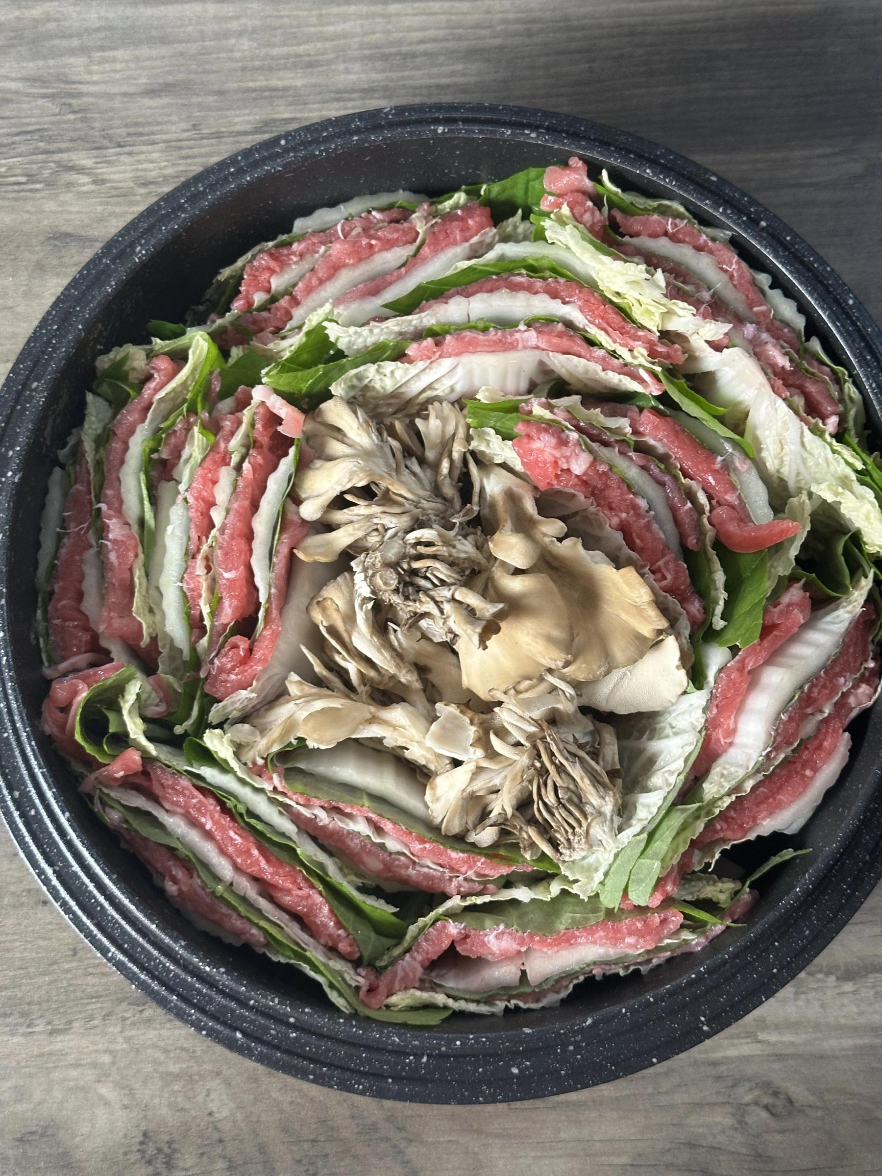 adding mushrooms in the pot