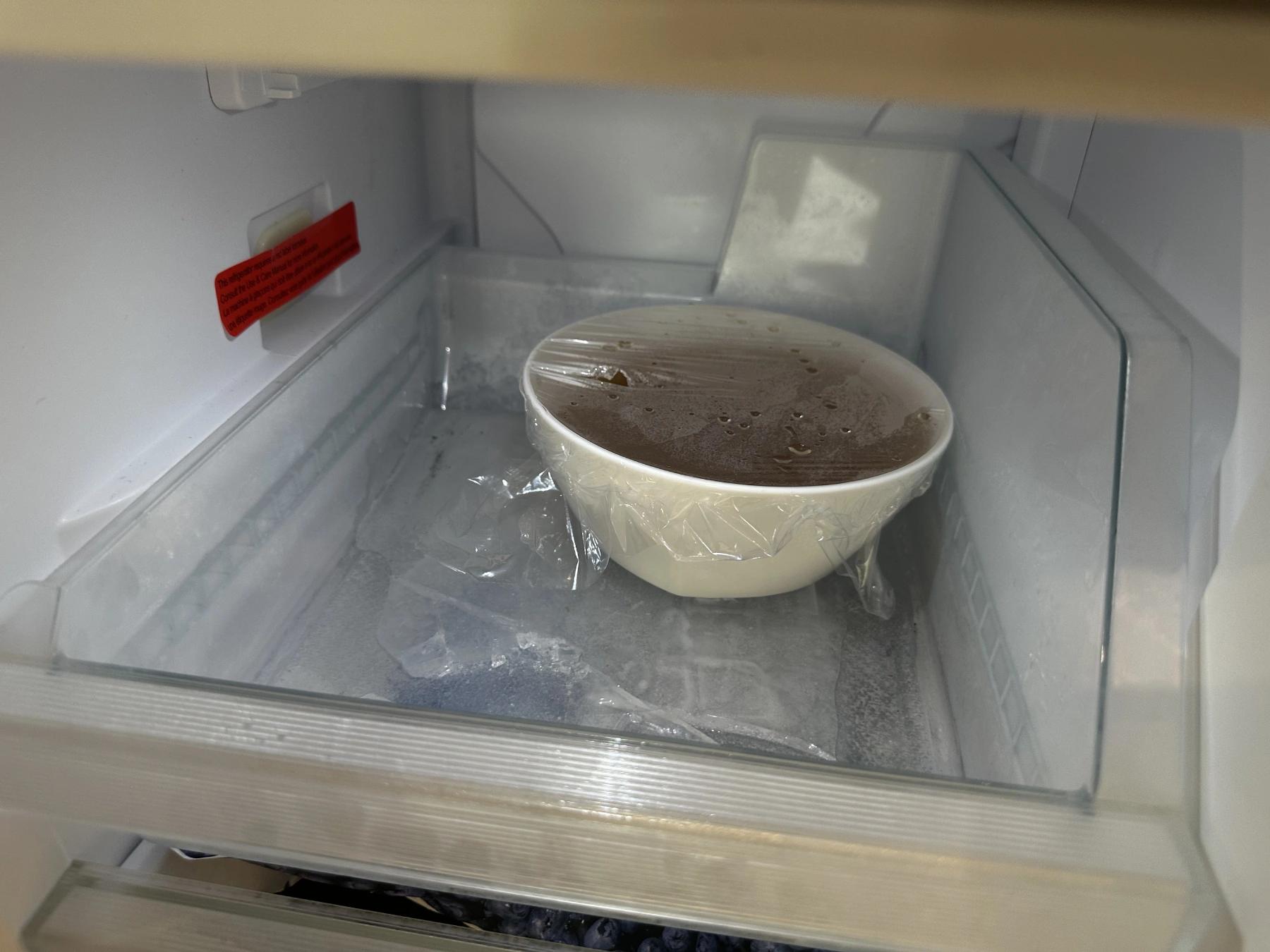 broth in freezer