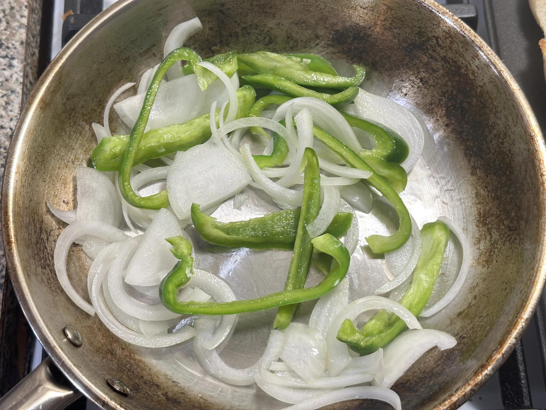 sliced onion and green onion