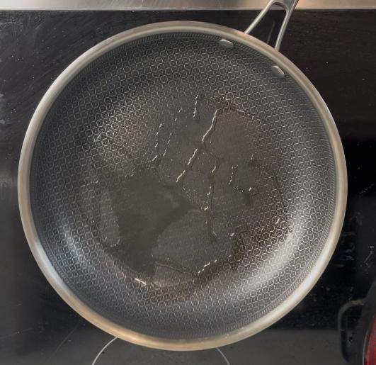 oil in the pan
