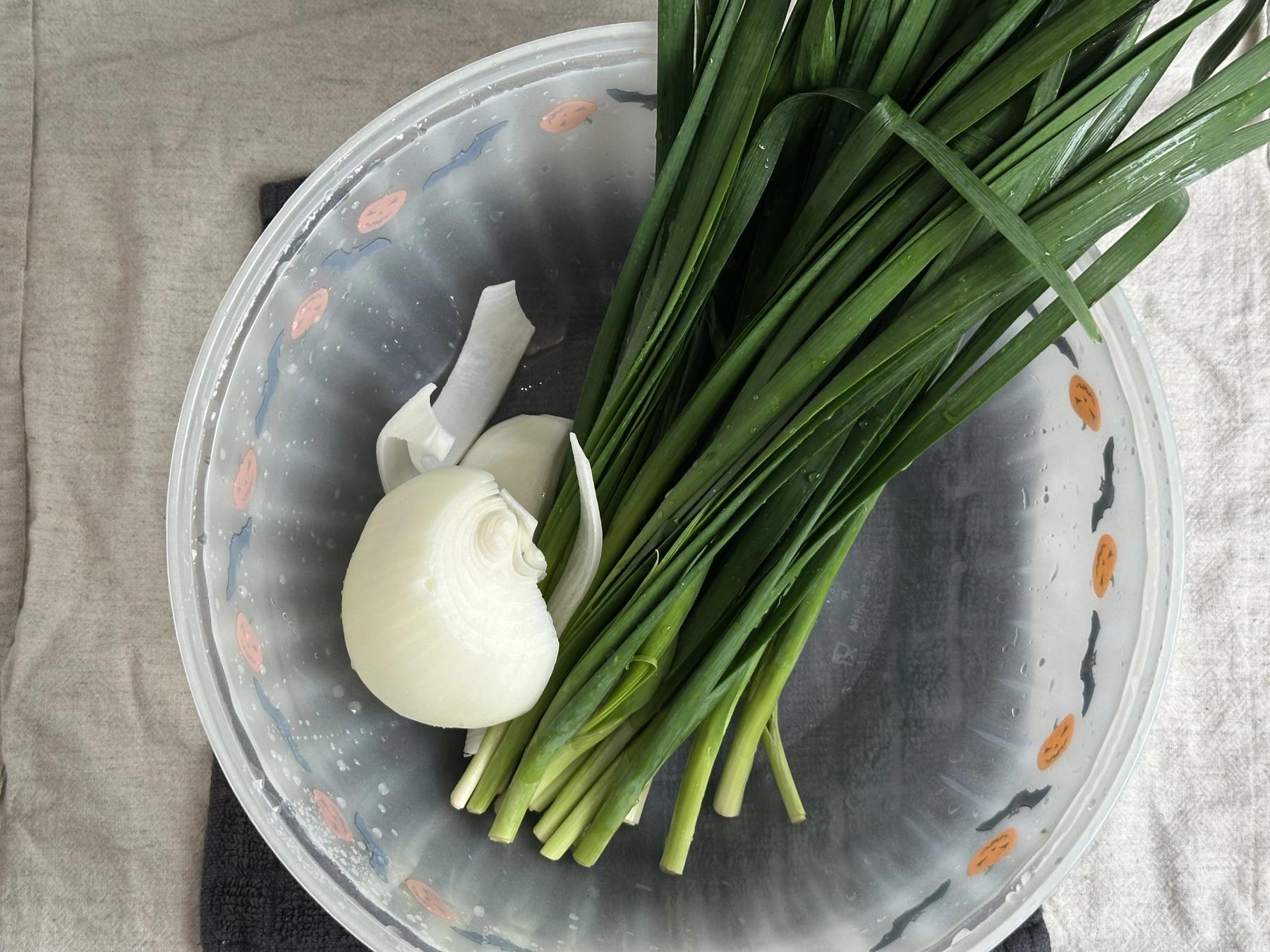 onions and chives