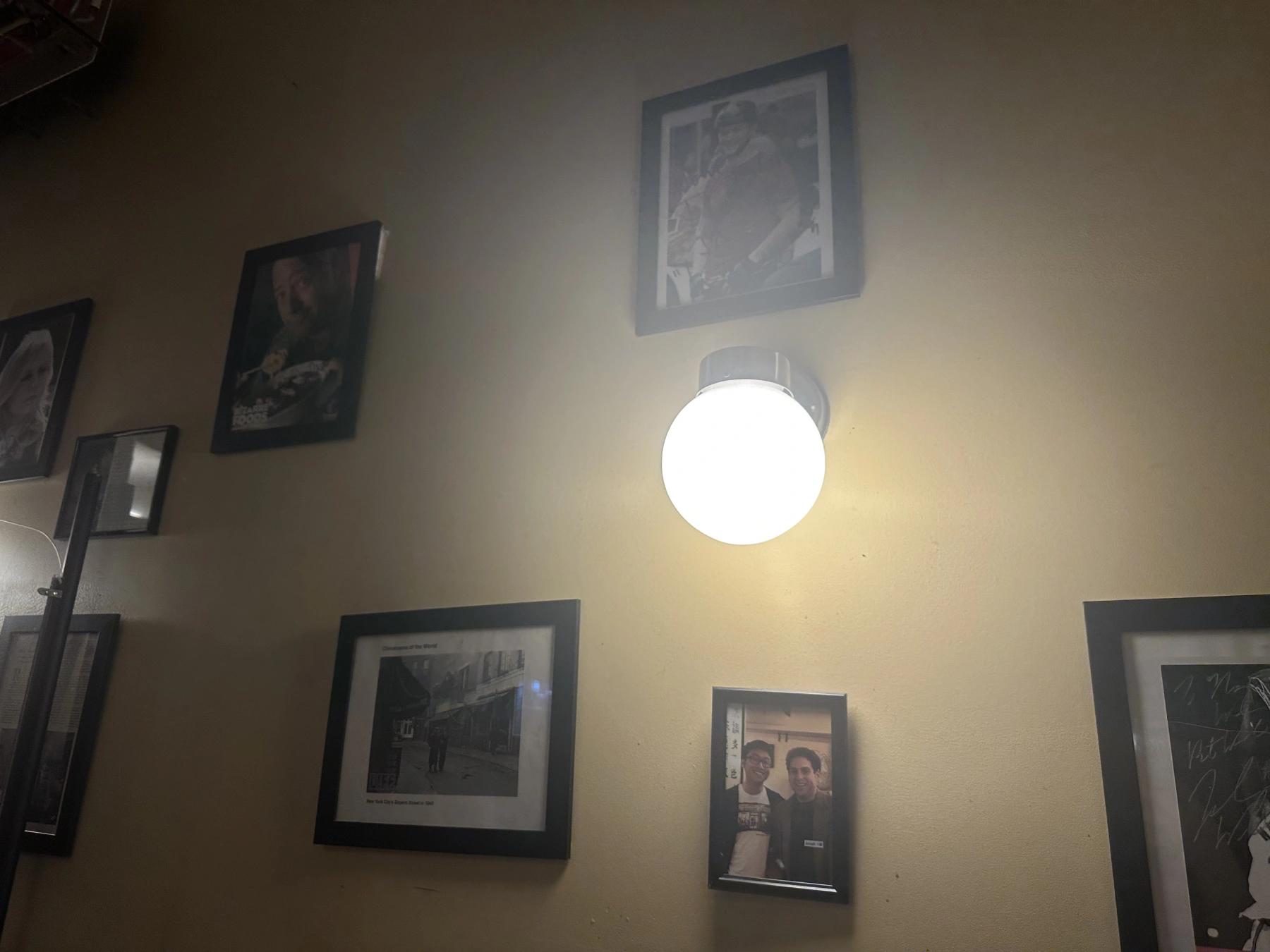 image frames on the wall