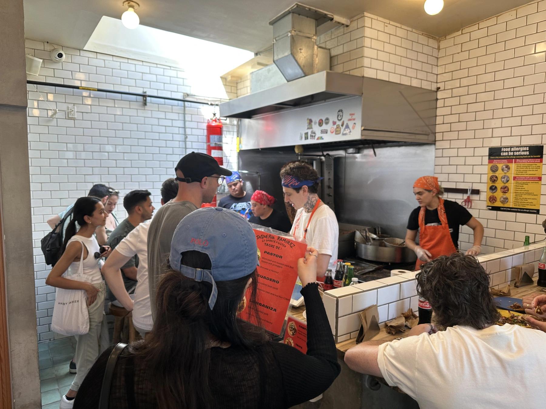 people ordering food
