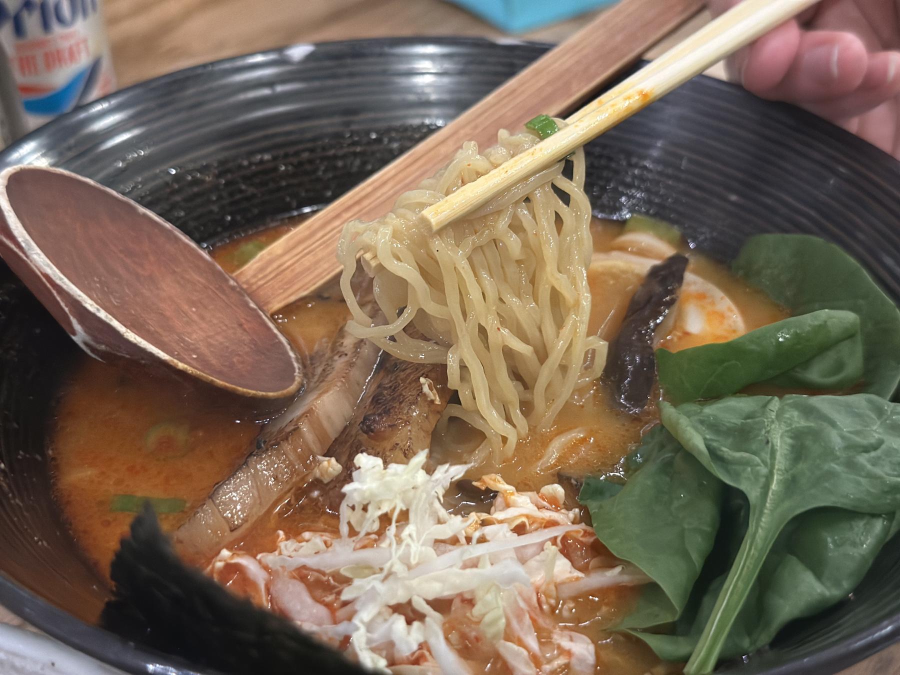 spicy miso ramen noodles