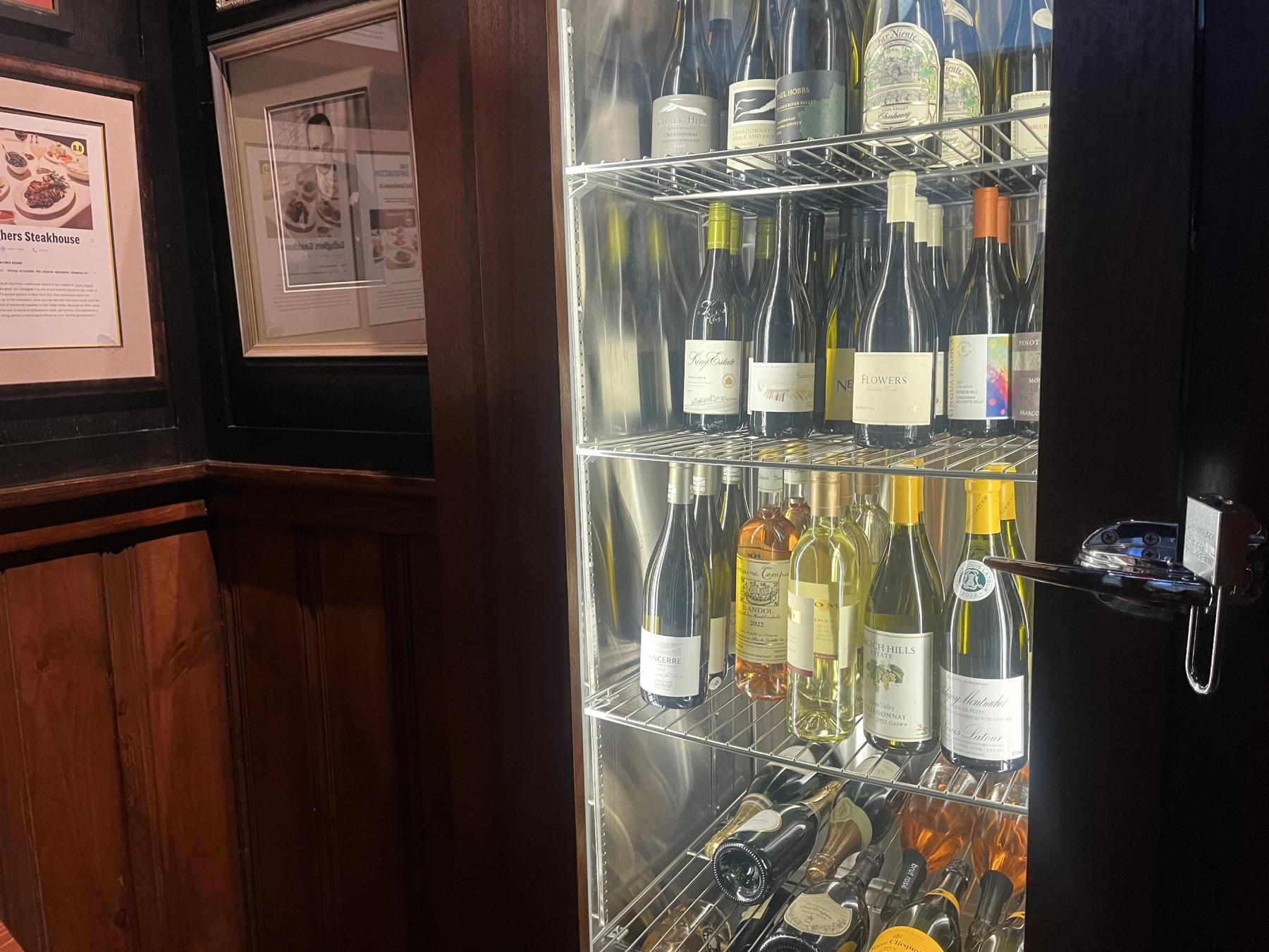 Gallaghers Steakhouse wines