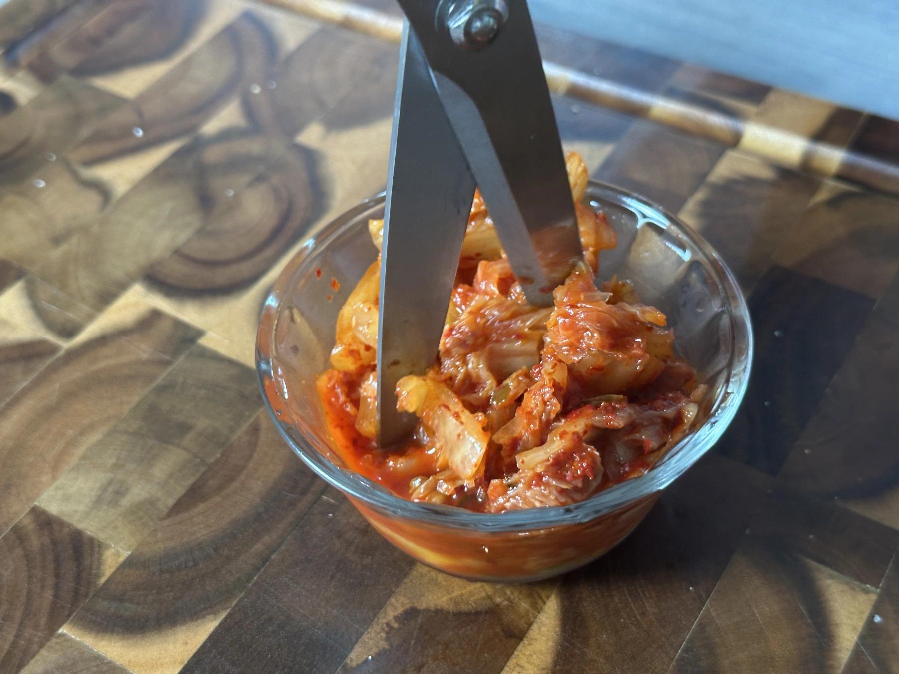 Cutting Kimchi
