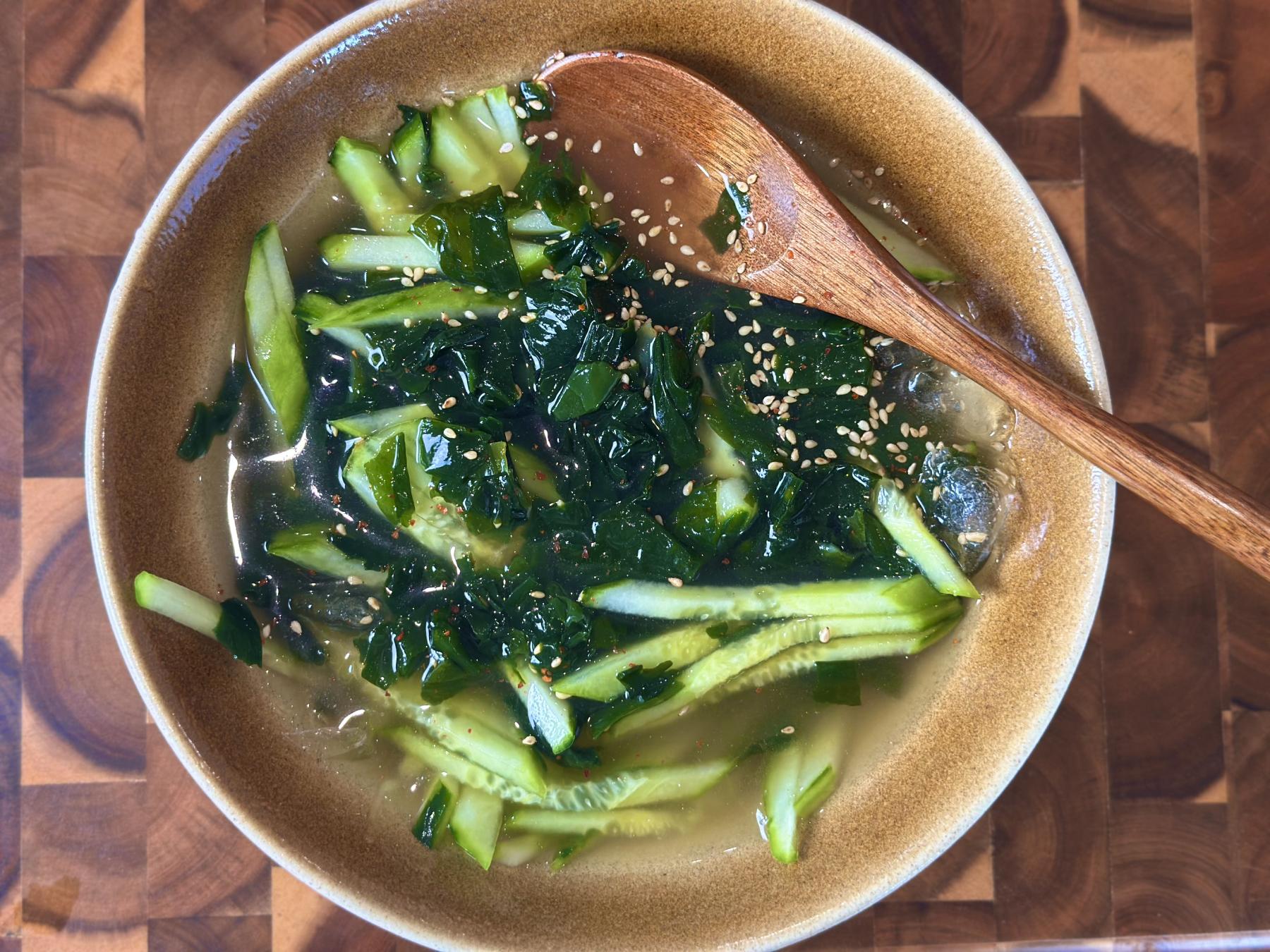 Cold Cucumber Soup (Oi Naengguk) - Quick Korean Summer Recipe with Dashi | Food and Spot