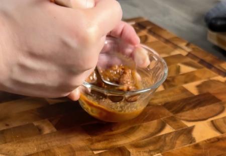 whisk togethre the miso sauce ingredients