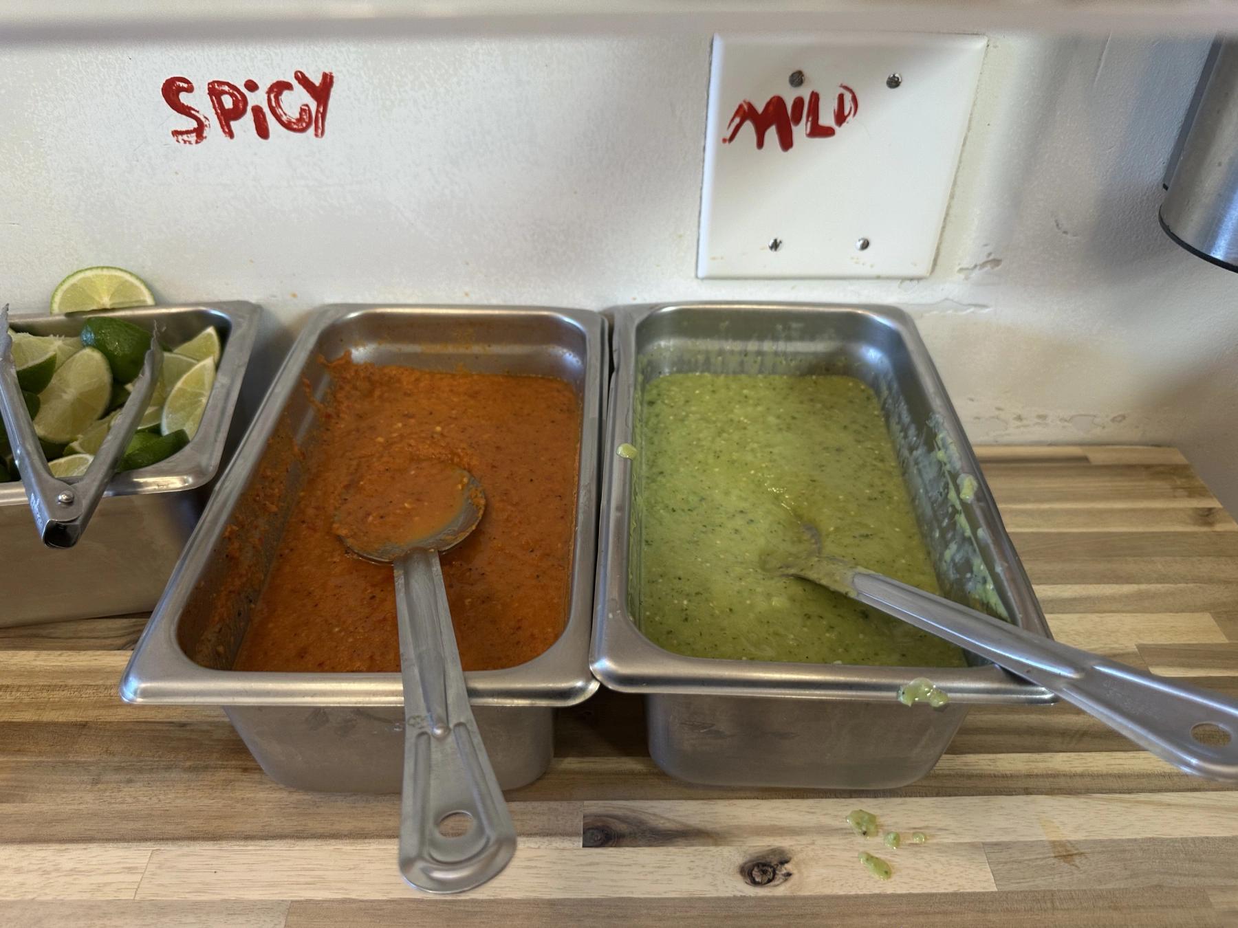 spicy and mild sauces for taco