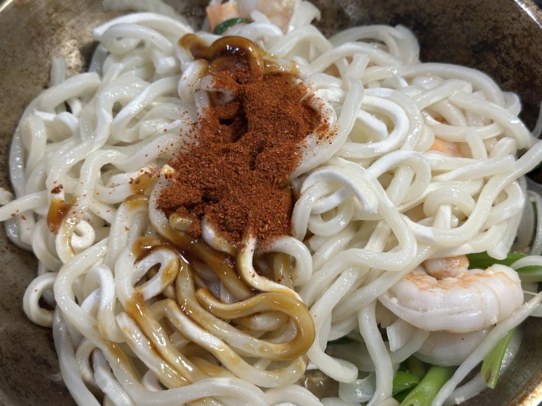add Korean red pepper powder
