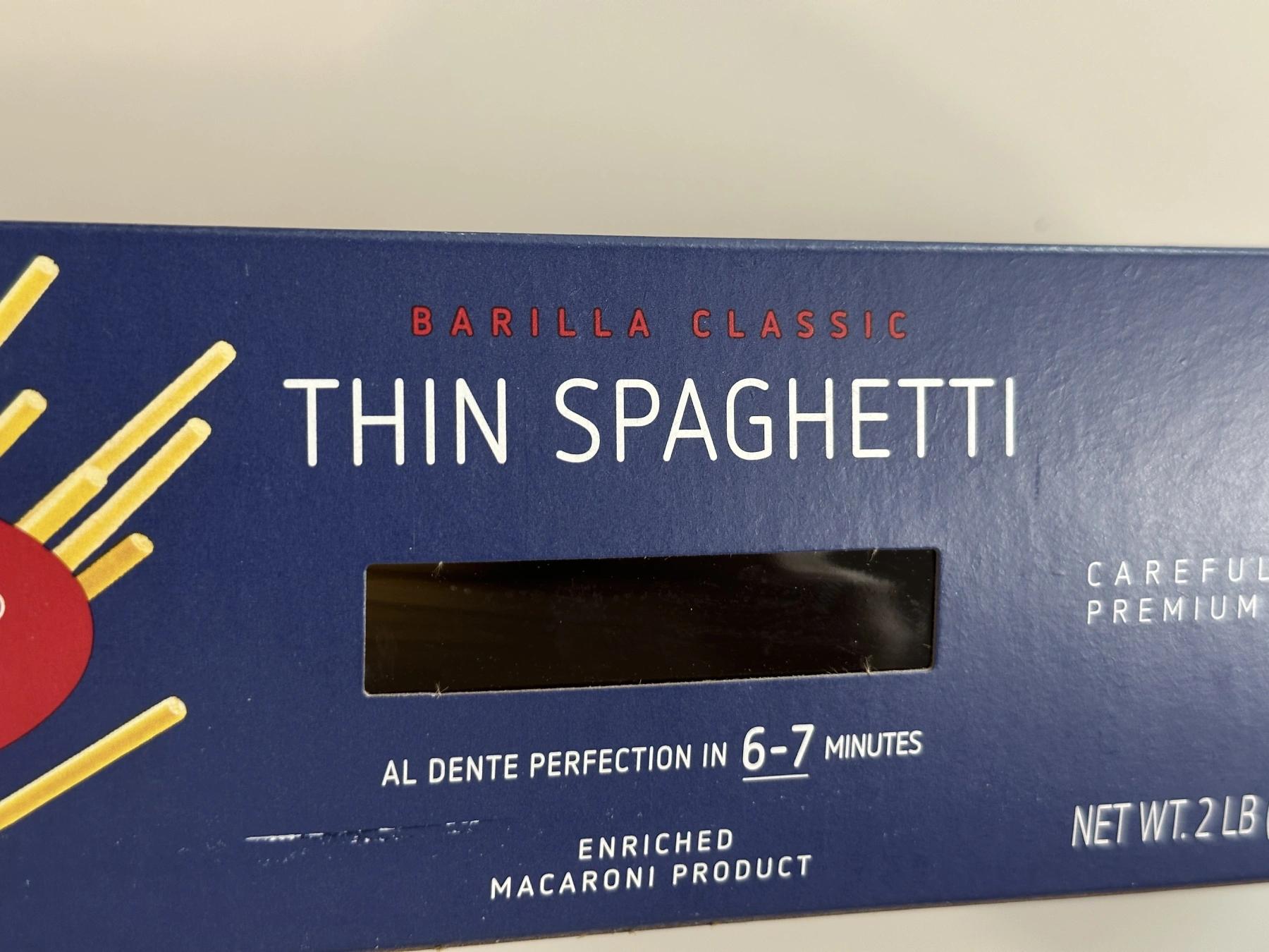 thin spaghetti