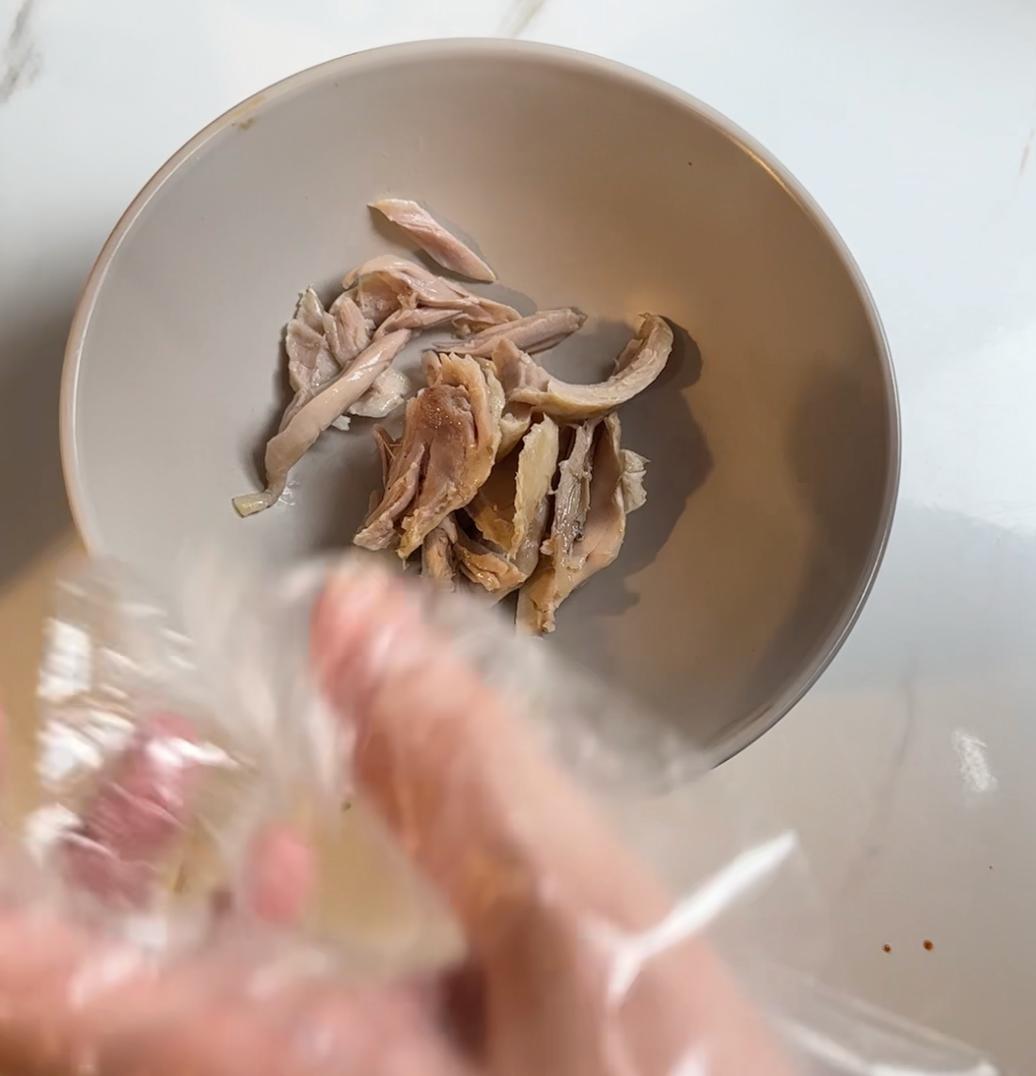 shredding chicken
