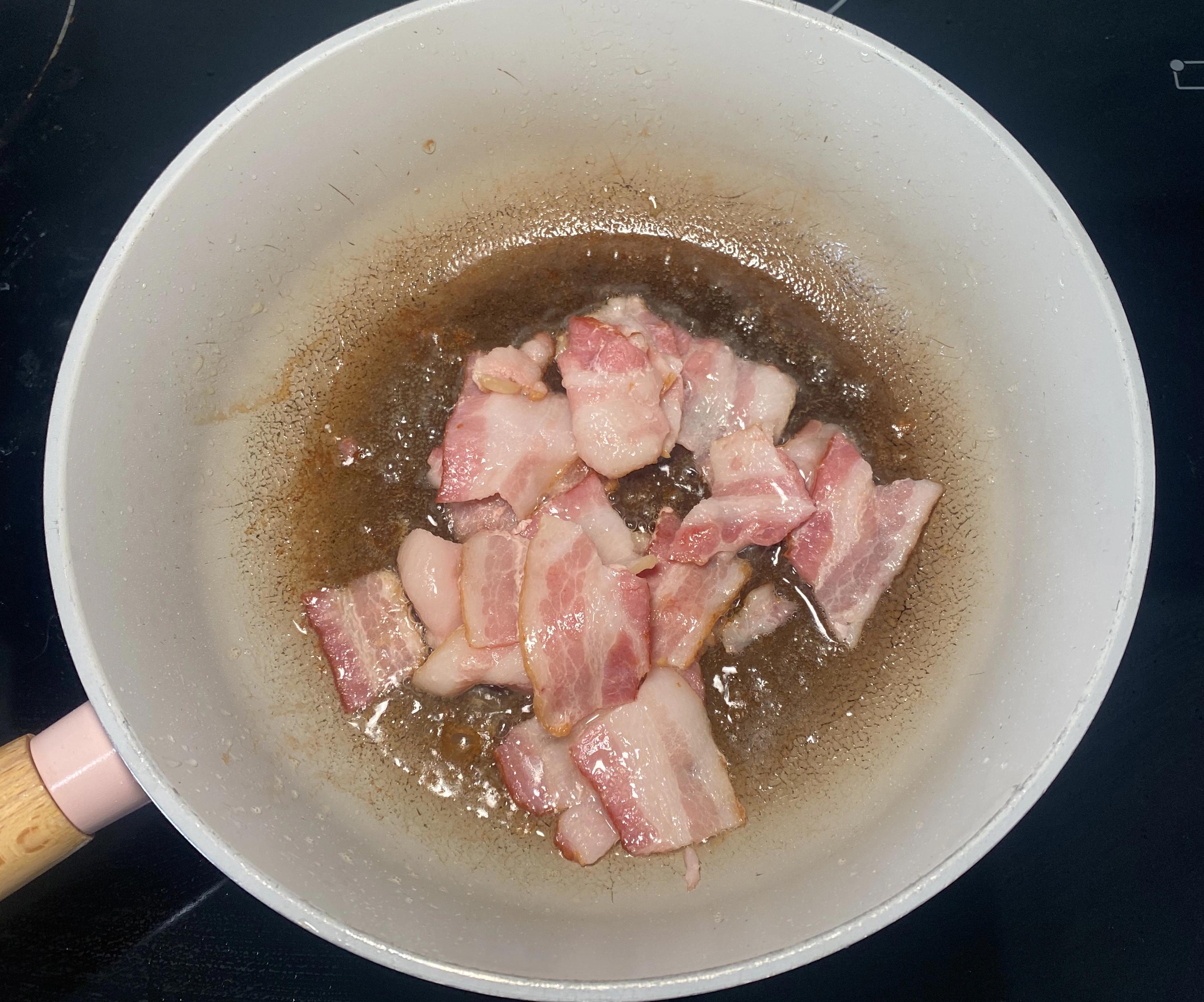 cooking bacon