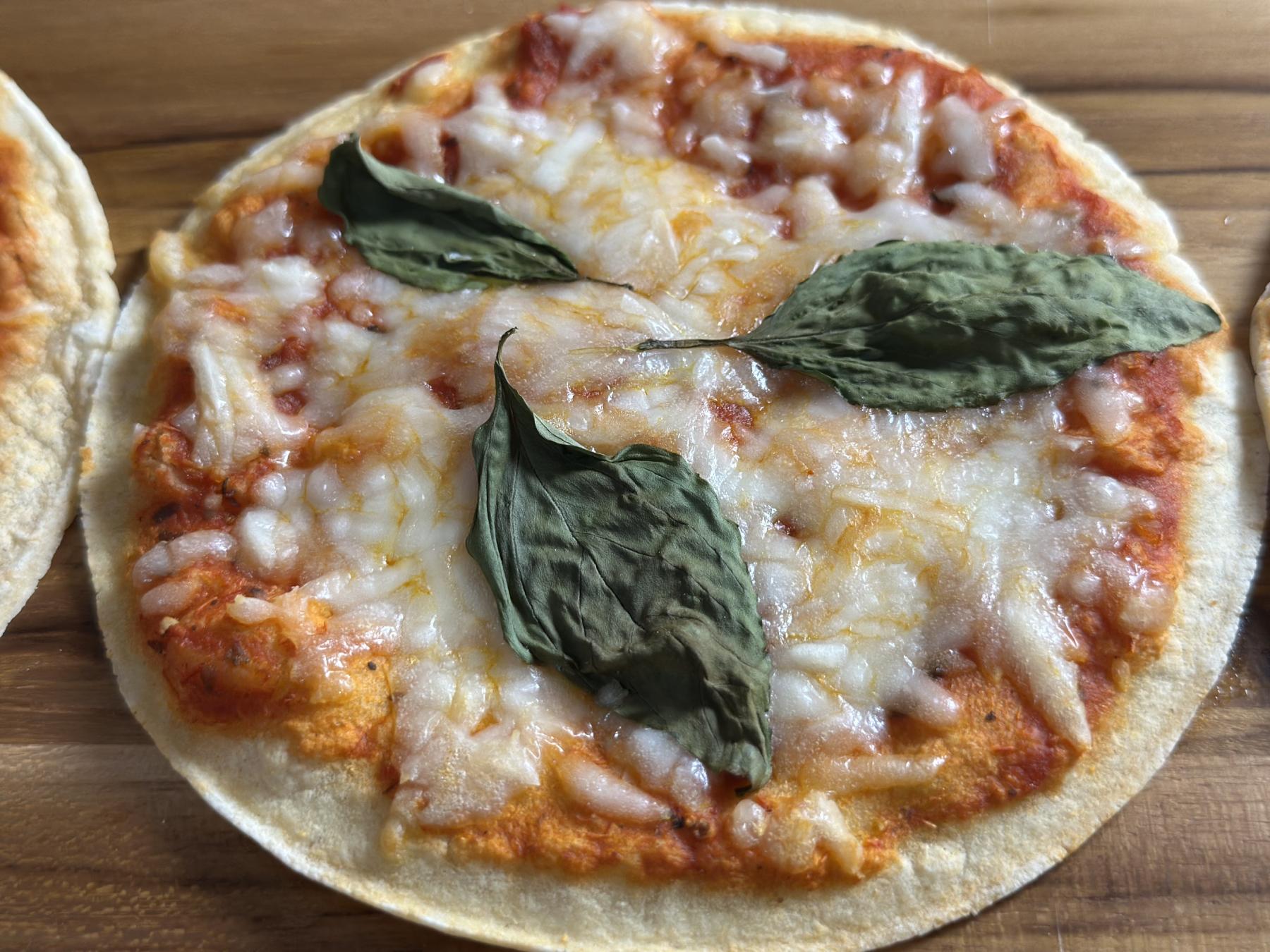 Basil Tortilla Pizza