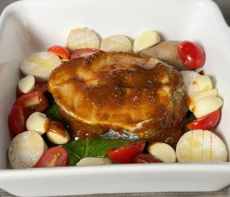 miso paste glazed on the fillet
