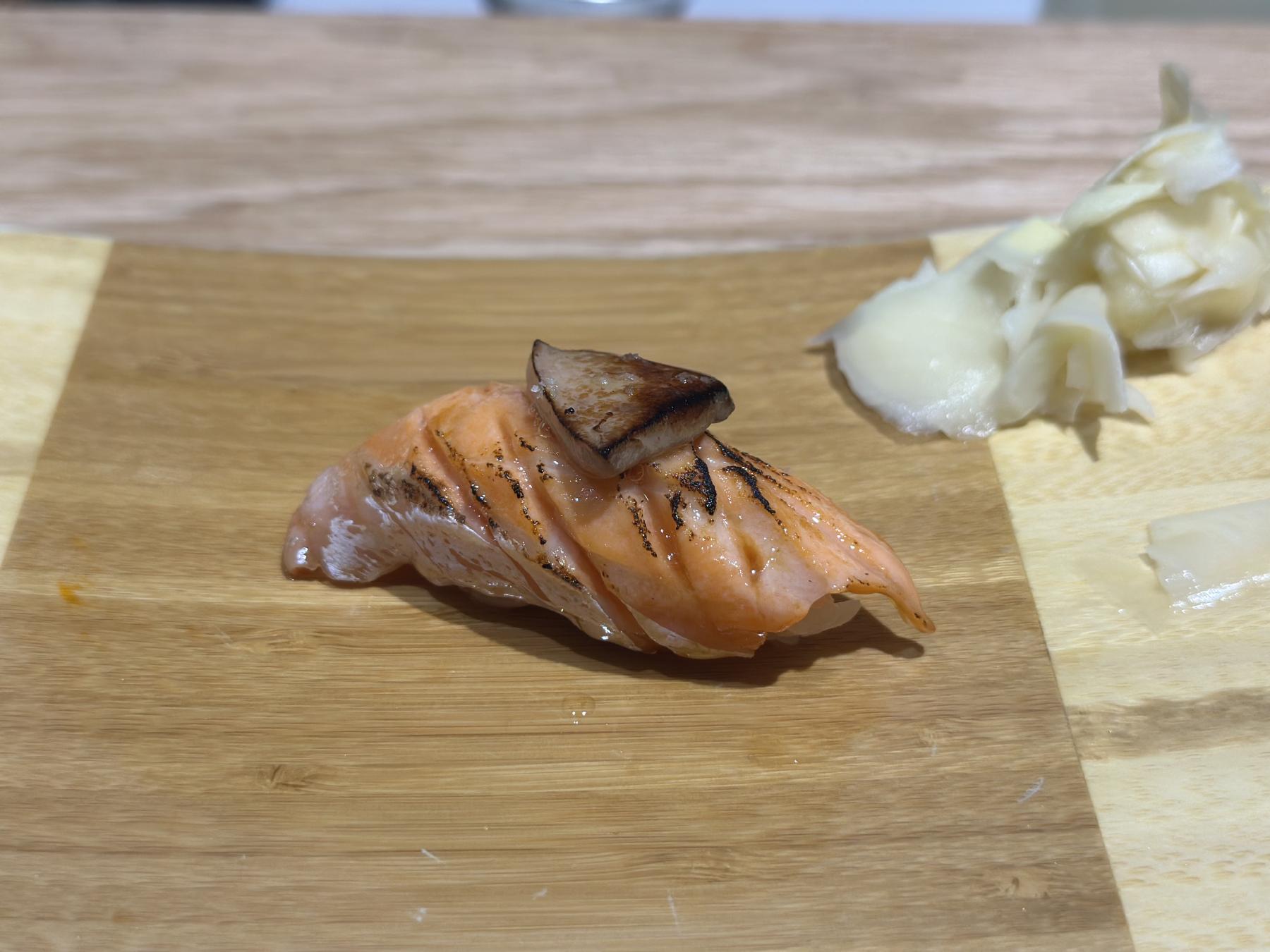 Salmon with Foie gras