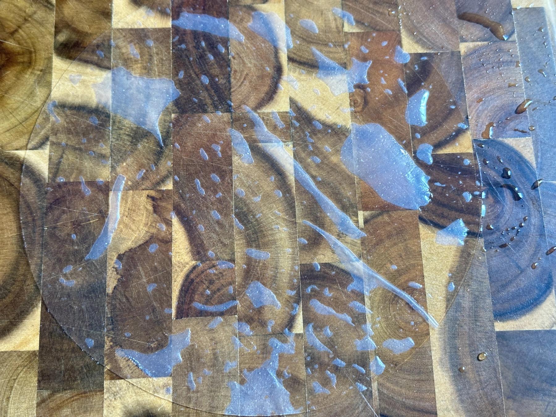 Rice paper soaked in water