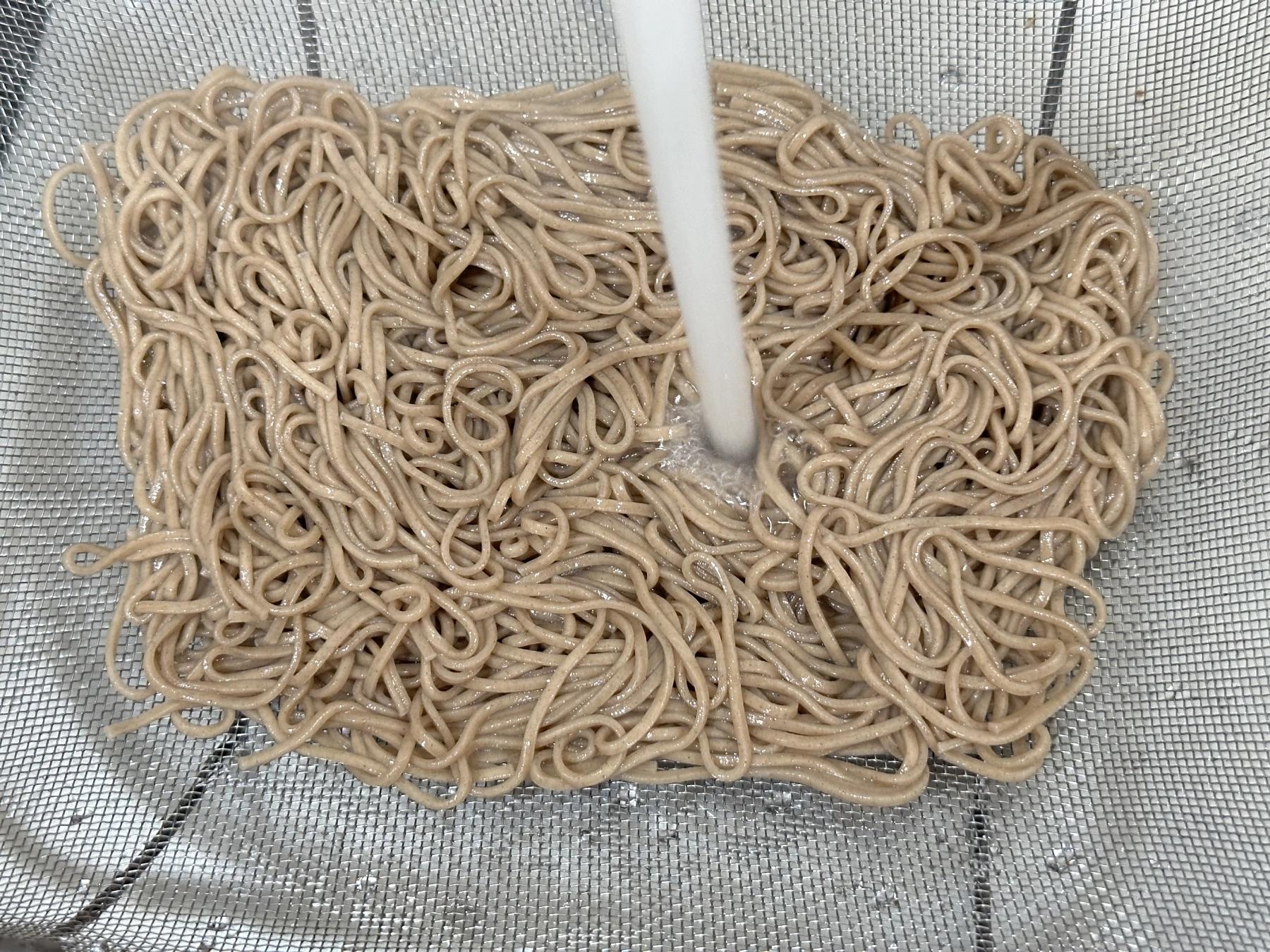 rinse noodles