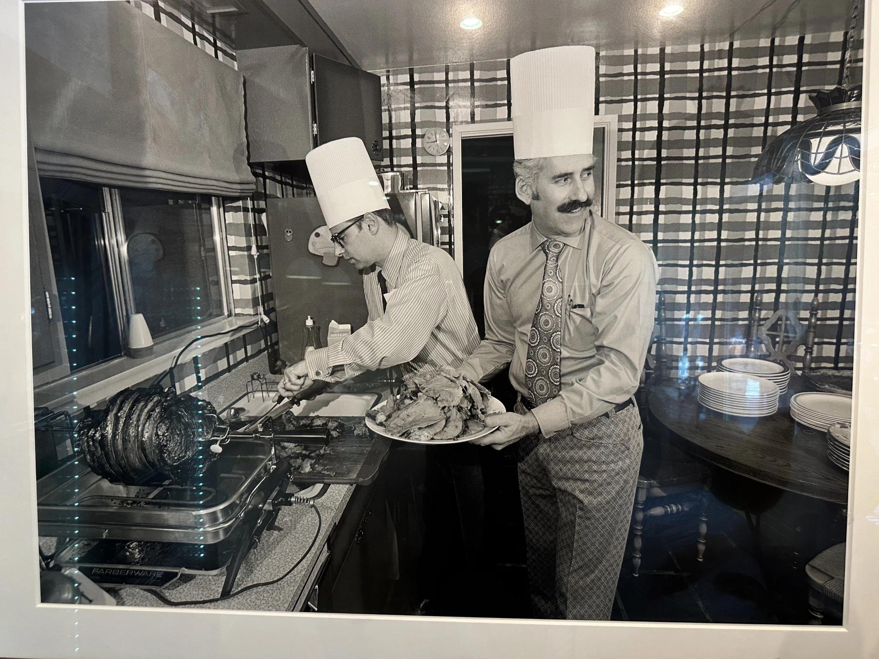 old black and white picture of workers