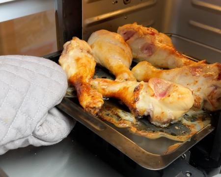 flip chicken midway of air frying