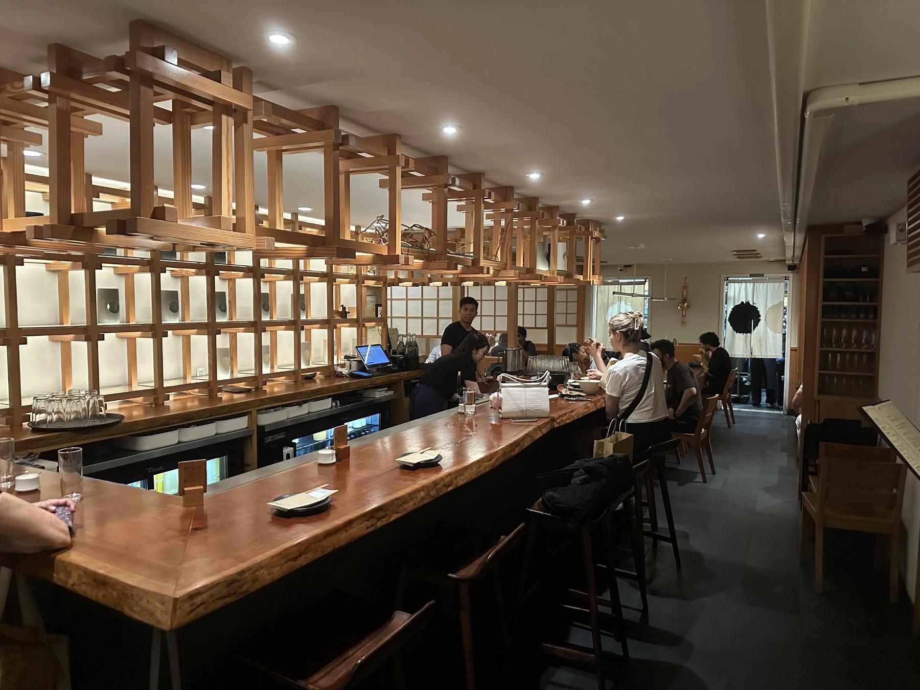 Raku indoor bar table