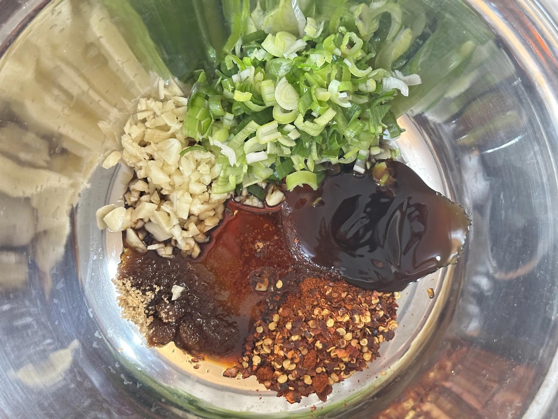 ingredients in the bowl