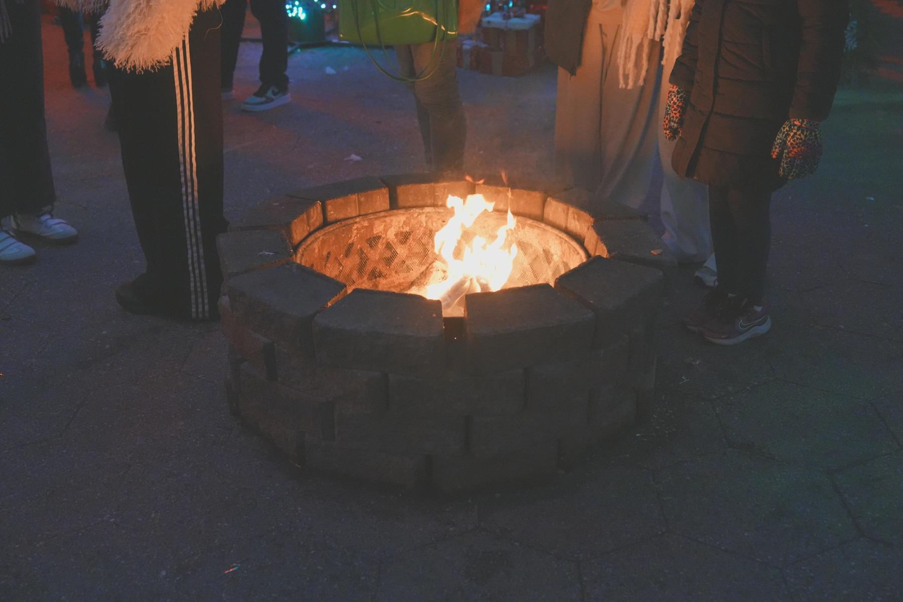 fireplace at winter wonder land