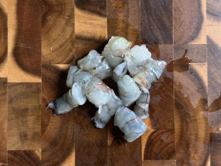 sliced shrimps
