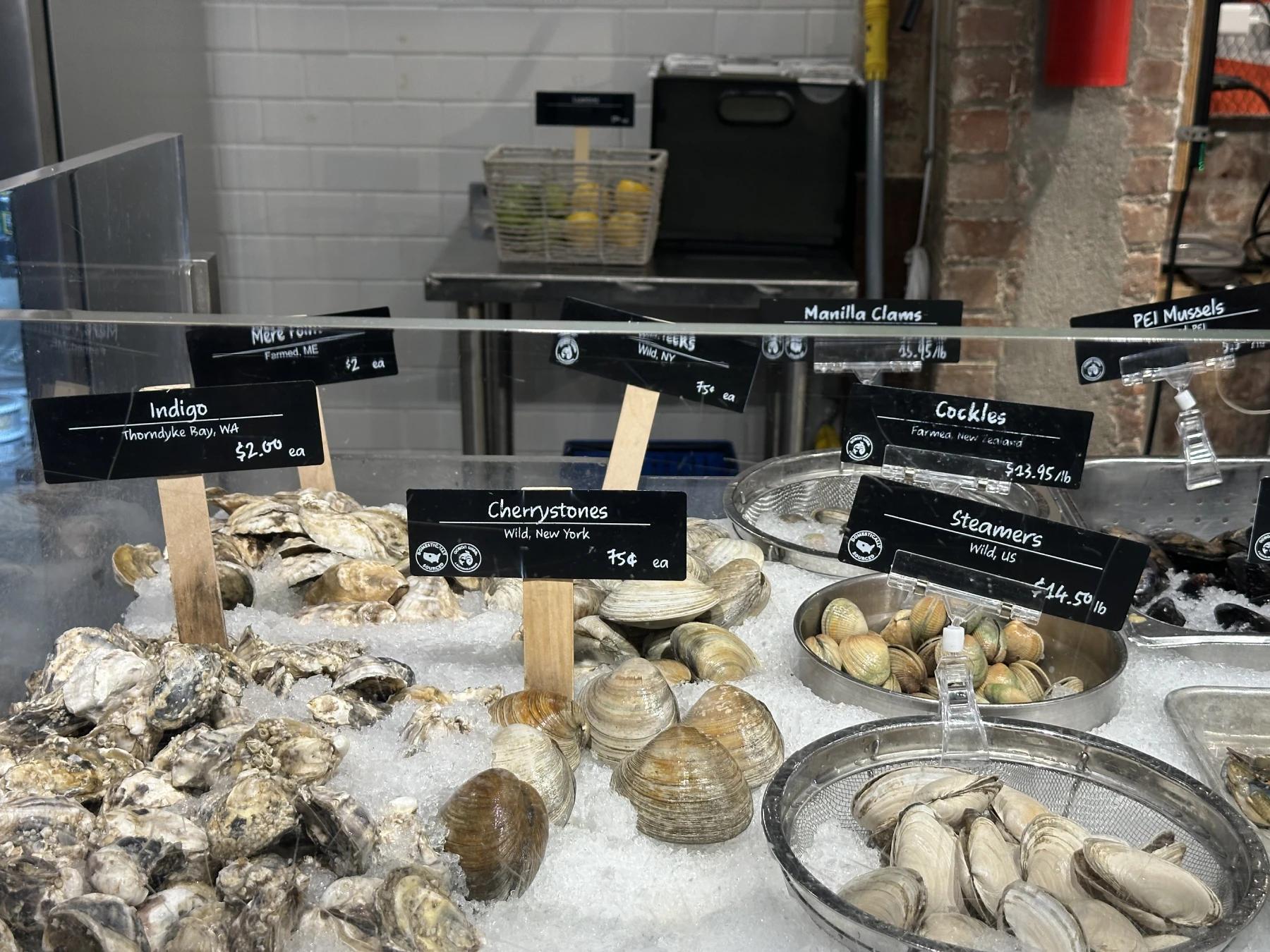 seafoods in display for sales 2