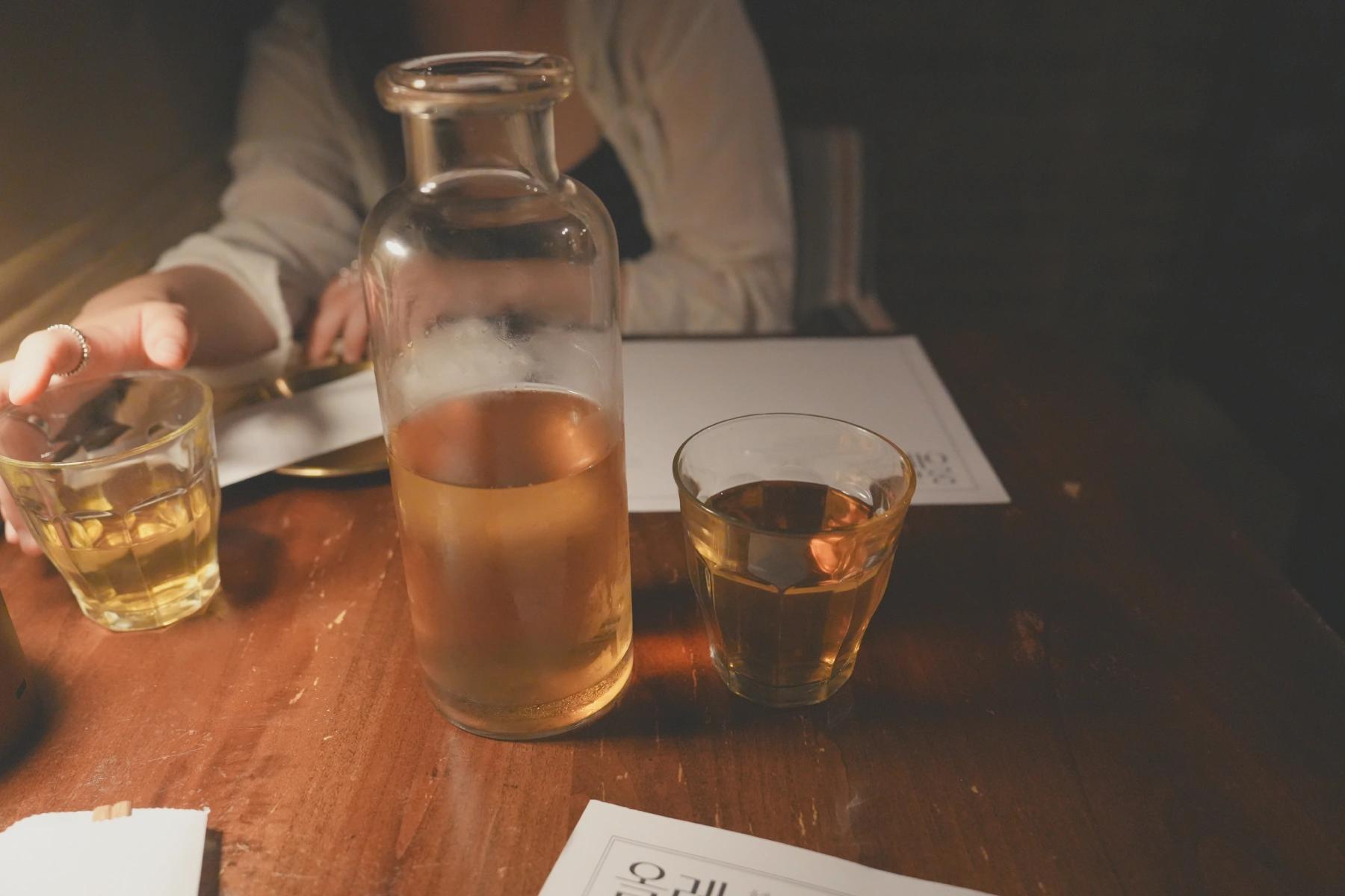 Complimentary barley tea
