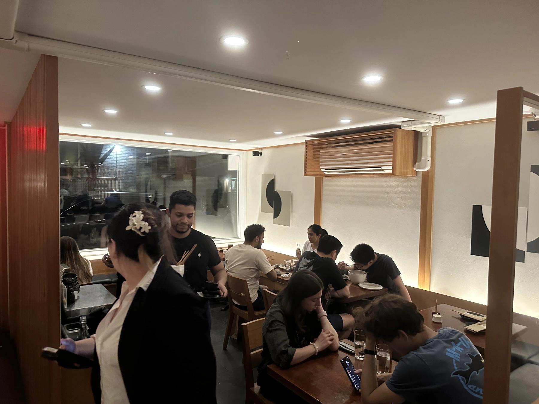 crowded indoor