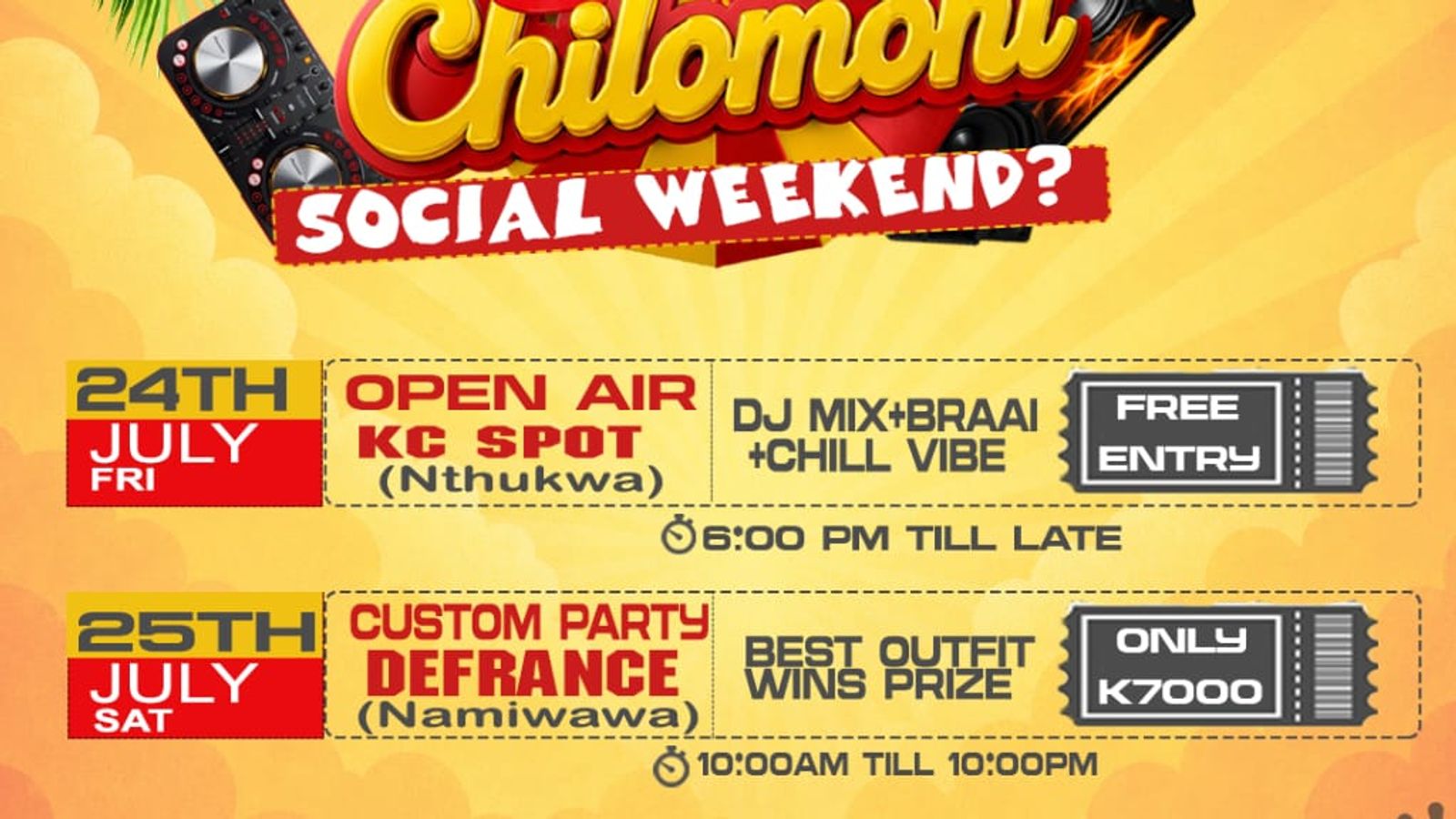 Chilomoni Entertainment Committee Set for Big Social Weekend