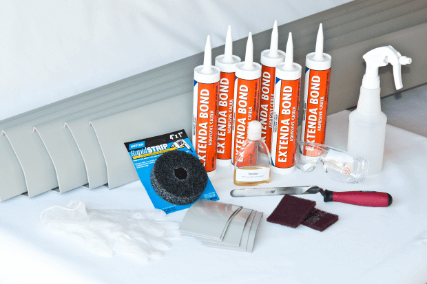 Contents of the 24′ DRY-UP Baseboard DIY Kit