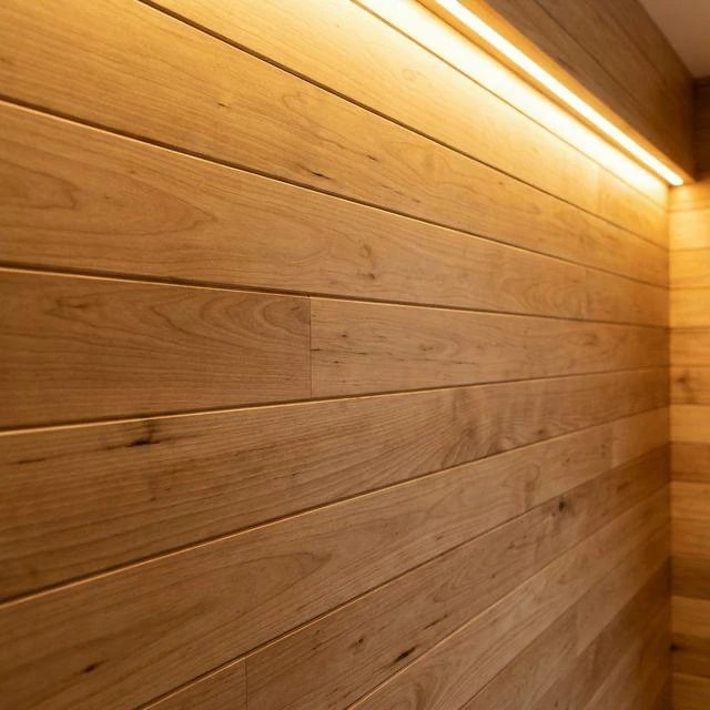 Lambri Rabıta doğal ahşap tavan kaplaması