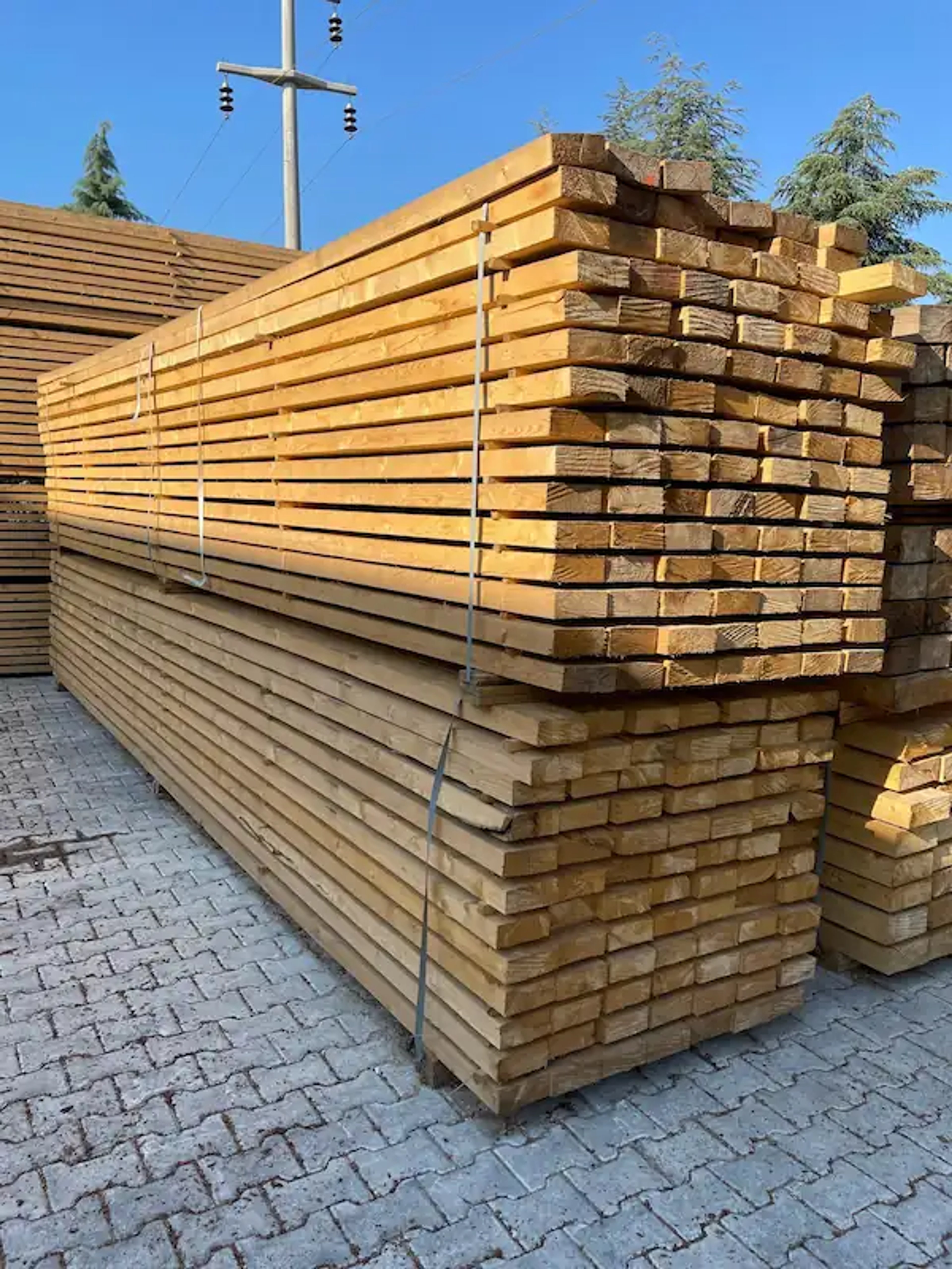 Doğal ahşap inşaatlık kereste, uzun ömürlü kullanım