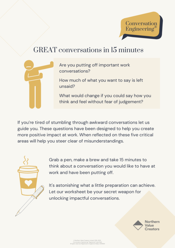 Great conversations in 15 minutes