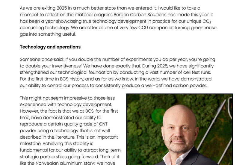 Year End 2025: Letter to shareholders