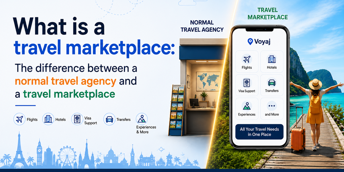 What is a travel marketplace: The difference between a normal travel agency and a travel marketplace