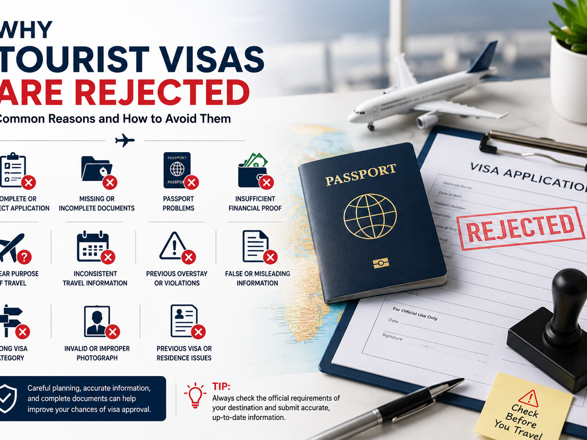 Why Do Tourist Visas Get Rejected? Common Reasons and How to Avoid Them