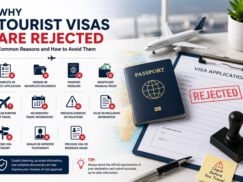 Why Do Tourist Visas Get Rejected? Common Reasons and How to Avoid Them