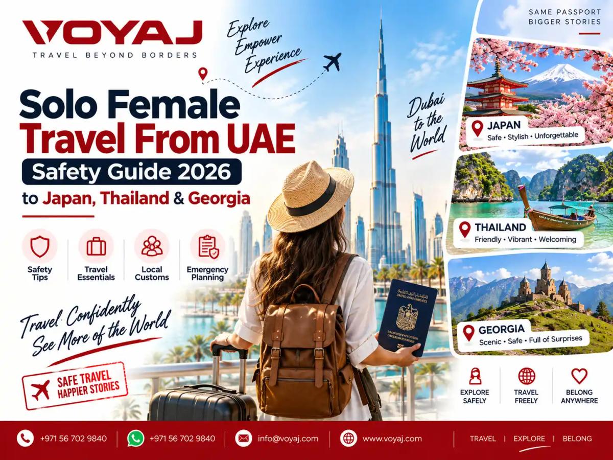 Solo Female Travel From UAE: Safety Guide 2026 to Japan, Thailand & Georgia