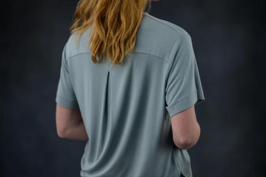 Women's Sleep Tee detail in mist