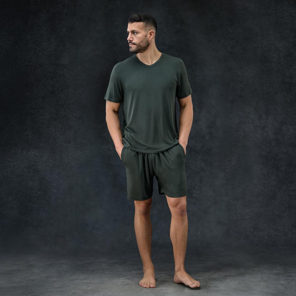 Evergreen Men's Sleep Short + Tee