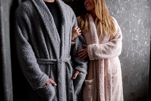 Couple wearing super cozy Ultra Plush Robe