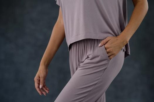 Women's Sleep Pant detail in lilac