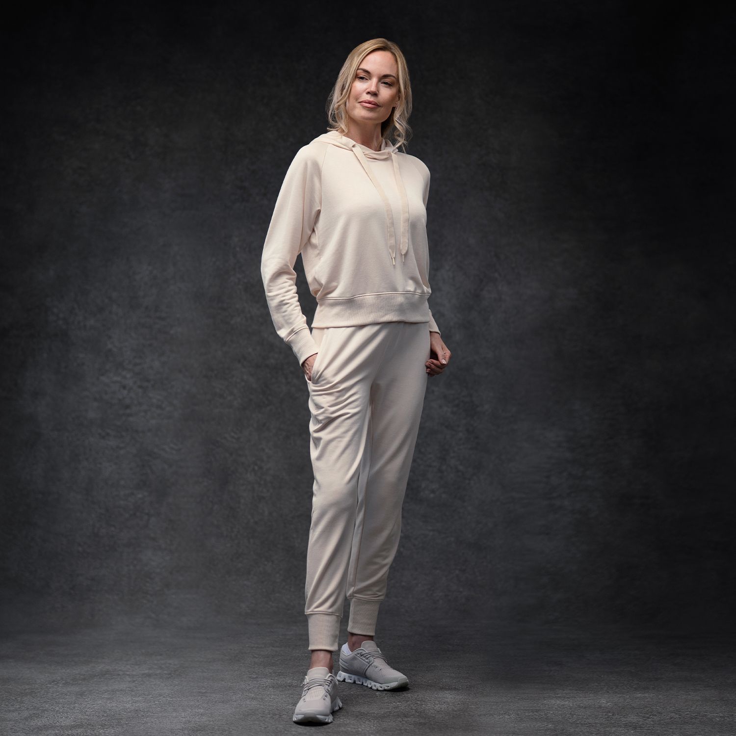 Almond Women's Essential Hoodie + Jogger Set