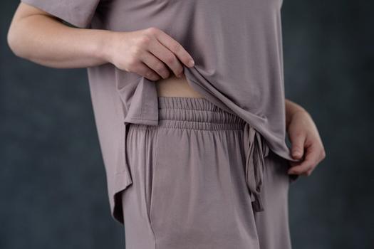 Women's Sleep Pant detail in lilac